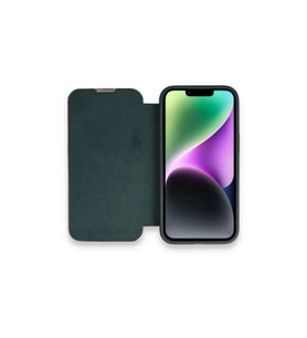 Apple İphone 14 Pro Kılıf Dolpin Kapaklı - Koyu Yeşil