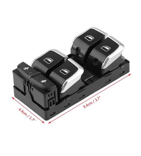 AUDİ R8 2013-2014 CAM AÇMA DÜĞMESİ DÖRTLÜ KROM