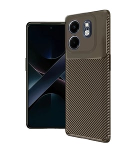İnfinix 50I 4G Auto Focus Karbon Kapak - Kahverengi