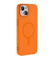 iPhone 14 / İphone 13 Kılıf M-Safe Şarj Özellikli Aris Silikon Kapak Turuncu