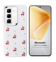 Microsonic Infinix Hot 50 Pro 4G Kılıf PrettyCharm Cherry (Kırmızı)
