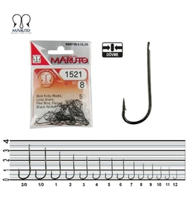 Maruto 1521 bn Siyah Nikel Olta İğnesi NO:3