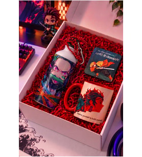 Anime Severlere Özel Demon Slayer Hediye Seti – Nezuko Matara, Tanjiro Kupa, Zenitsu Bardak Altlığı