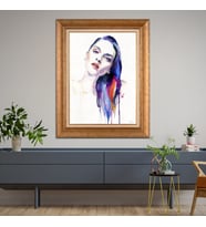 Altın Paspartulu Çerçeveli Tablo CV1500 (Gold)