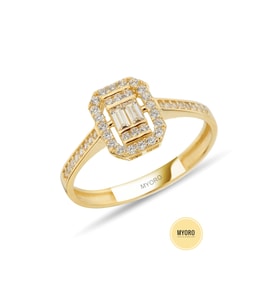 MYOROGOLD, 14 Ayar Altın Baget Yüzük