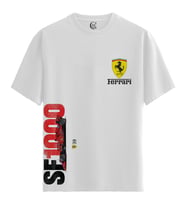 Ferrari SF1000 Legacy – %100 Pamuklu Erkek Beyaz Tişört – Premium Quality