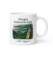 Trabzon Memleket Temalı Kişiye Özel Baskılı Kupa Bardak Hediye