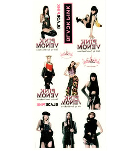 Tattoo Geçici Dövme Vücut Dövmesi 9x19 cm - Blackpink Venom