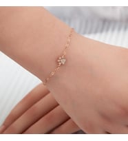 925 Ayar Gümüş Rose Kedi Patisi Kadın Bileklik