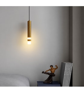 Eskitme Gold 3000K Sarı Işık Sarkıt Boru, Yatak Başı, Banyo, Dekoratif Led Aydınlatma