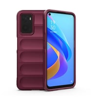 Realme 9i 4G Kılıf Elde Tutma Kolaylıkla Kaydırmaz Kenar Line Dizayn Optietnik K (Bordo)