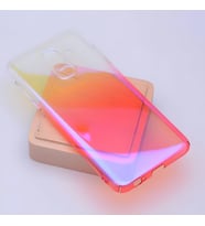 Galaxy A6 Plus 2018 Parlak Renk Geçişli Kılıf (Pembe)