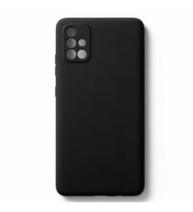 Coverzone Samsung Galaxy A71 ?le Uyumlu K?l?f Z-Mara Lansman Vieri Tam Koruma Arka Kapak Kamera Koruma �?k?nt?l? P�r�zs�z Y�zey Siyah