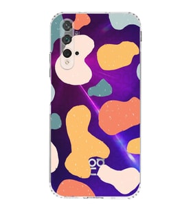 Huawei Nova 5t Uyumlu Kamera korumalı Kapak Grunge Tasarımlı Şeffaf Kılıf