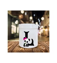 Panda Desenli S Harfi Baskılı Seramik Küllük