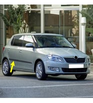 Skoda Fabia 2011-2014 Sağ Arka Kapı Çıtası Düz 5J6853754