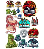 Dragon Ejderha Temalı Sticker Set 17 Parça Telefon, Tablet, Defter, Laptop Sticker