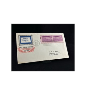 1939 USA FDC AMERİKA N ORTH DAKOTA İlk Gün Zarfı
