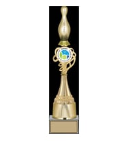 ODAK KUPA - Figürlü Kupalar - Bowling / Pin Figürlü Kupalar FG-036 A - 43 cm