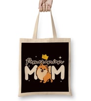 Pomeranian Mom Pommy Pom Dog Breed German Spitz Puppy Pet Bez Çanta Uzun Saplı