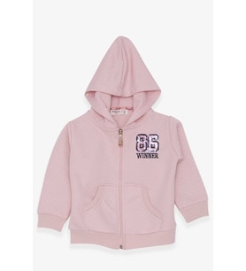 Breeze Kız Çocuk Hırka Nakışlı Pullu 1.5-5 Yaş, Pudra
