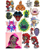 Korkunç Sticker Set 16 Parça Telefon, Tablet, Defter, Laptop Sticker