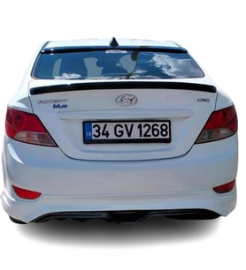 Hyundai Accent Blue  (2011-2019)  Arka Tampon - Eki (Plastik)