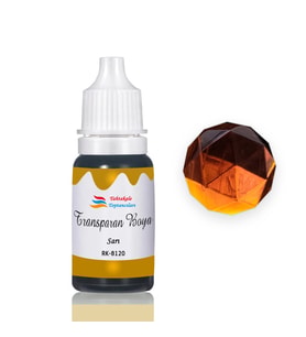 Epoksi Reçine Transparan Boya Pigment Şeffaf Epoksi Boyası 20 ML  Sarı - 8120
