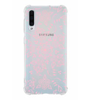 Samsung Galaxy A50s  Köşe Korumalı Antişok Kapak Nostalji Desen Tasarımlı Şeffaf  Kılıf