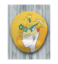 Brainstorming Oval Bilek Destekli Mouse Pad