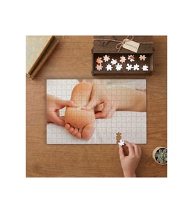 Ayak Masajı Tasarımı 240 parça Ahşap Puzzle Ahşap Kutuda MP00948