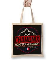 Retro Ski Chamonix Mont Blanc France Skiing and Mountain Biking Paradise 01 Bez Çanta Uzun Saplı