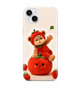 iPhone 15 Tiny Bear Collection Çift Katmanlı Essential Tough Telefon Kılıfı