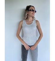 Kadın Fitilli Atlet (Gri)