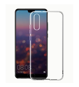 Huawei P20 Uyumlu Kılıf Zore Süper Silikon Kapak (Renksiz)