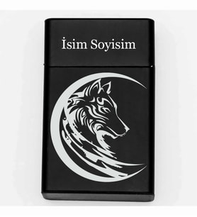 Kurt Desenli Metal Tabaka – Kişiye Özel İsimli Hediyelik M59