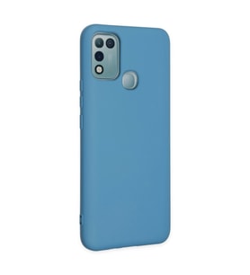İnfinix Hot 10 Play Kılıf Nano İçi Kadife Silikon - Mavi