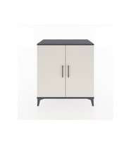Hyperion Şifonyer 3 Raflı 2 Kapaklı 88x44x96 Antrasit-Aytaşı