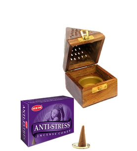 Konik Tütsü Yakma Kutusu Anti Stres Cones