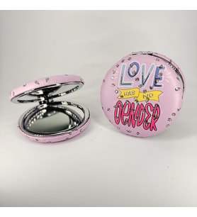 MORDİNO Love Has No Gender  Yuvarlak Cep Aynası