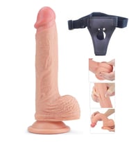 Lovetoy Nature Cock Serisi Özel Çift Katmanlı 21 Cm Belden Bağlamalı Penis 