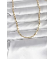 CM 14K Gold Renk Çizgi Lazer Model 60 cm Kadın Kolye 5886 - SSSSSS6142-3981