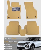 Peugeot 2008 Benzinli (2020-2025) Uyumlu EVA Paspas Tam Set–Araca Özel Kesim,Kaymaz,Kolay Montaj
