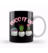 Cute & Funny Succ It Up Succulent Pun Kupa Bardak Porselen