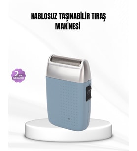 Taşınabilir Şarjlı Tıraş Makinesi – Kuru Kullanım, Özel Sakal Başlıkları