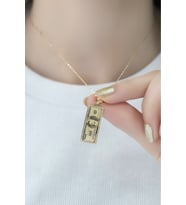 14 Ayar Dolar Kolye