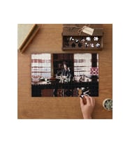 Çalışma Odasında Atatürk Tasarımı 240 parça Ahşap Puzzle Ahşap Kutuda MP06349