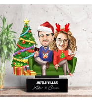 Kişiye Özel Yılın En Uyumlu Çiftleri Sevgiliye Hediye Karikatürlü Biblo