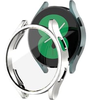Samsung Galaxy Watch 5 Pro (SM-R920) ile Uyumlu Tam Kapatan Çerceve PC Kasa Koruma Galaxy Watch 5 Pro ile Uyumlu Gard Çerçeve (Gümüş)