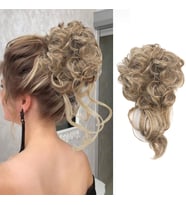 Lı Lastikli Kuyruklu Topuz Toka / Kumral / Platin Röfle